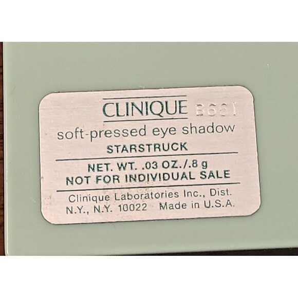 Clinique Soft Pressed Eye Shadow in STAR STRUCK Purse TRAVEL SIZE 0.03 oz - Picture 2 of 6